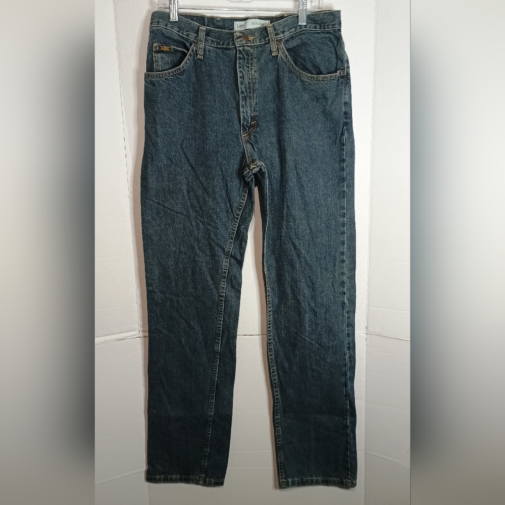 Lee Men's Regular Fit Blue Jeans 34x34